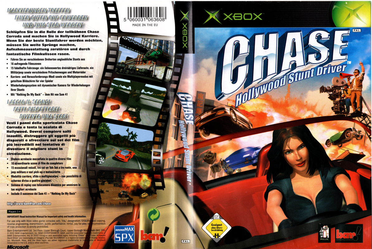 Chase: Hollywood Stunt Driver box art for Xbox